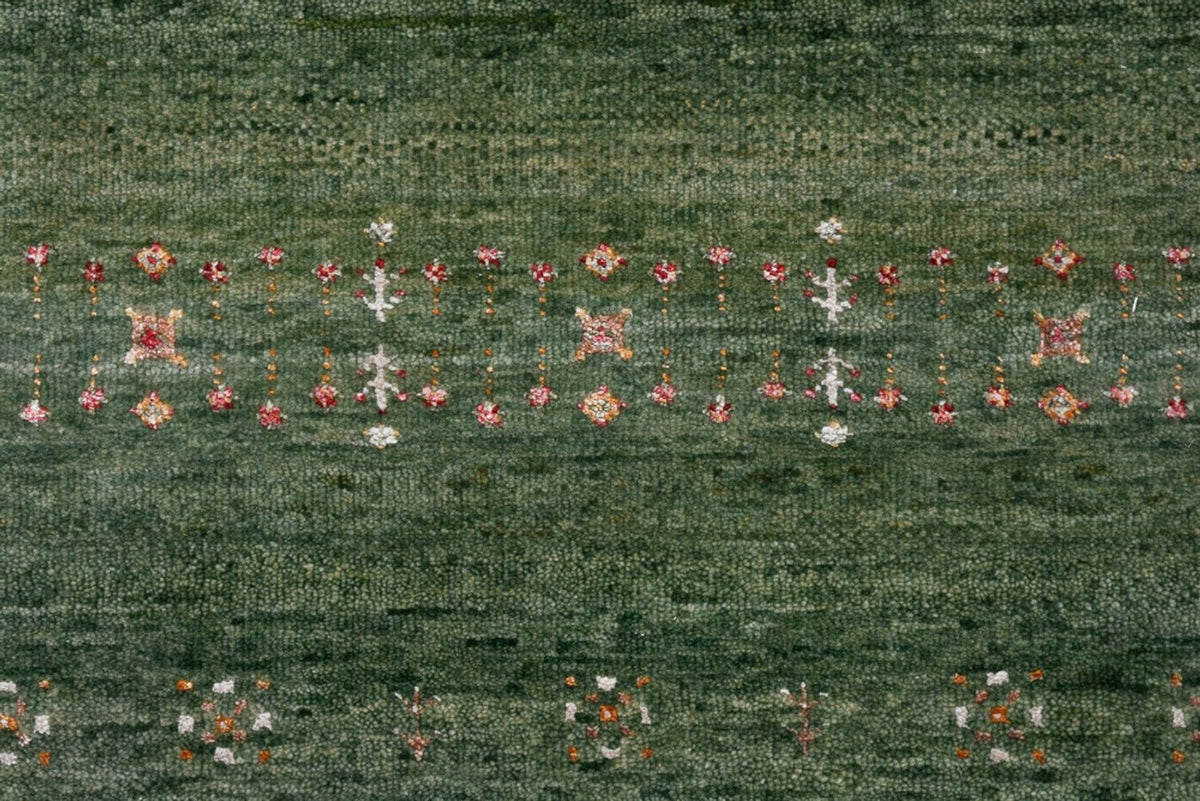 Gabbeh-tæppe - Loribaft Indus - 154 x 105 cm - grøn