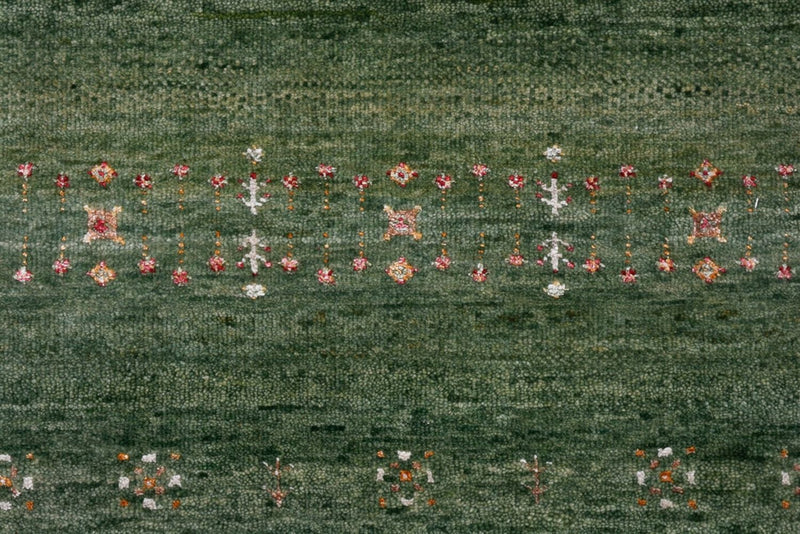 Gabbeh-tæppe - Loribaft Indus - 154 x 105 cm - grøn