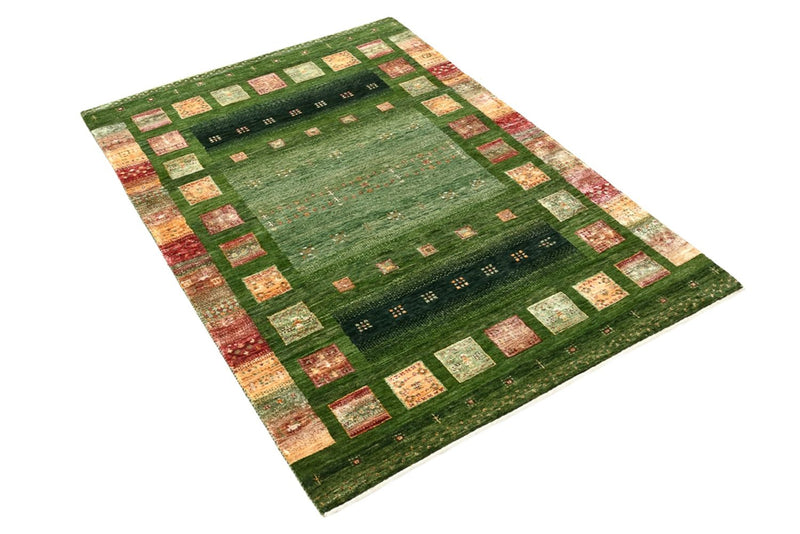 Gabbeh-tæppe - Loribaft Indus - 154 x 106 cm - grøn