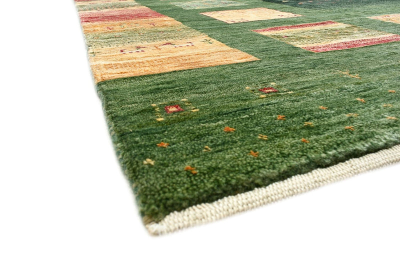 Gabbeh-tæppe - Loribaft Indus - 302 x 249 cm - grøn