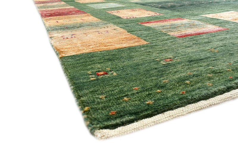 Gabbeh-tæppe - Loribaft Indus - 346 x 245 cm - grøn