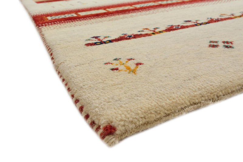 Gabbeh-tæppe - Loribaft Indus - 308 x 246 cm - lys beige