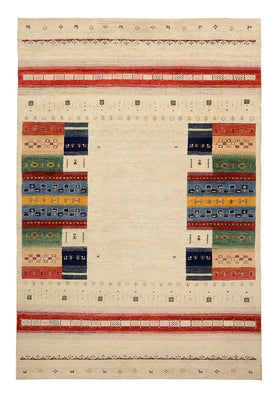 Gabbeh-tæppe - Loribaft Indus - 303 x 205 cm - lys beige