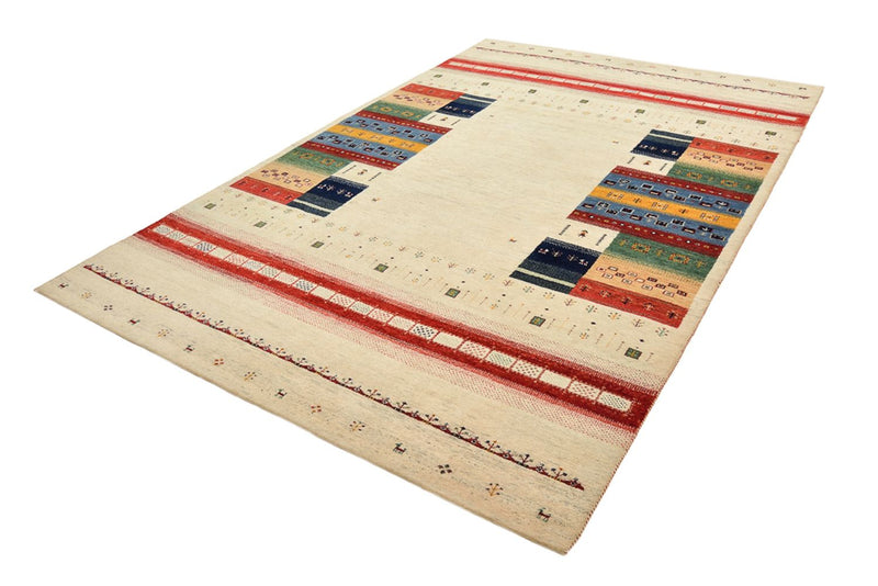 Gabbeh-tæppe - Loribaft Indus - 303 x 205 cm - lys beige