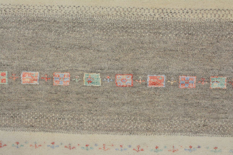 Gabbeh-tæppe - Loribaft Indus - 300 x 253 cm - lys beige