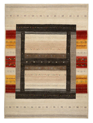 Gabbeh-tæppe - Loribaft Indus - 347 x 254 cm - lys beige