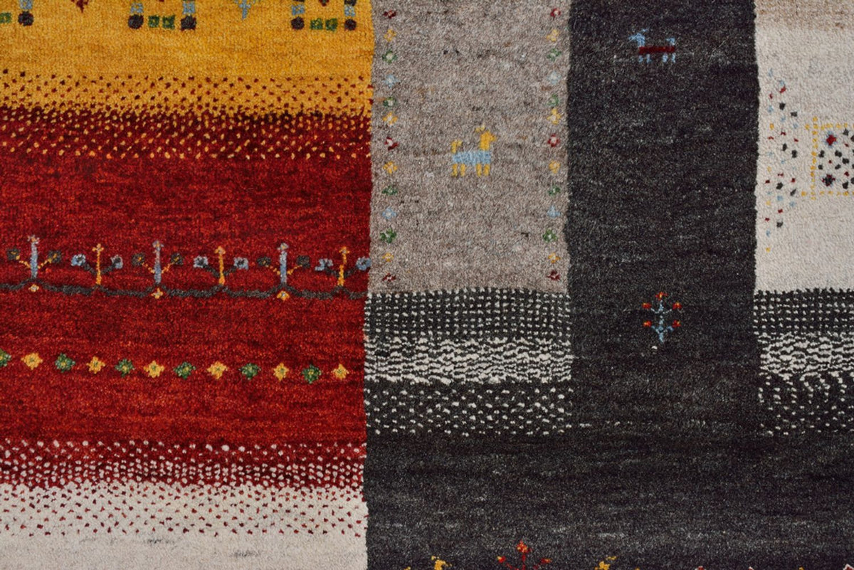 Gabbeh-tæppe - Loribaft Indus - 347 x 254 cm - lys beige