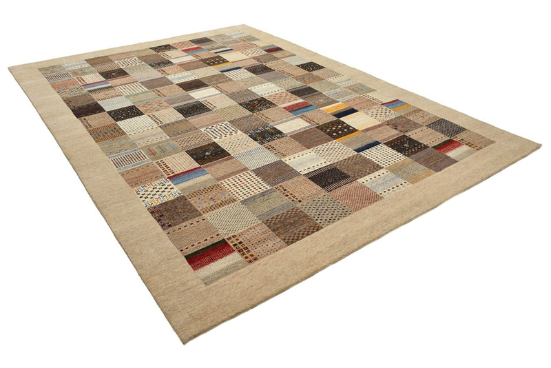 Gabbeh-tæppe - Loribaft Indus - 348 x 248 cm - mørk beige