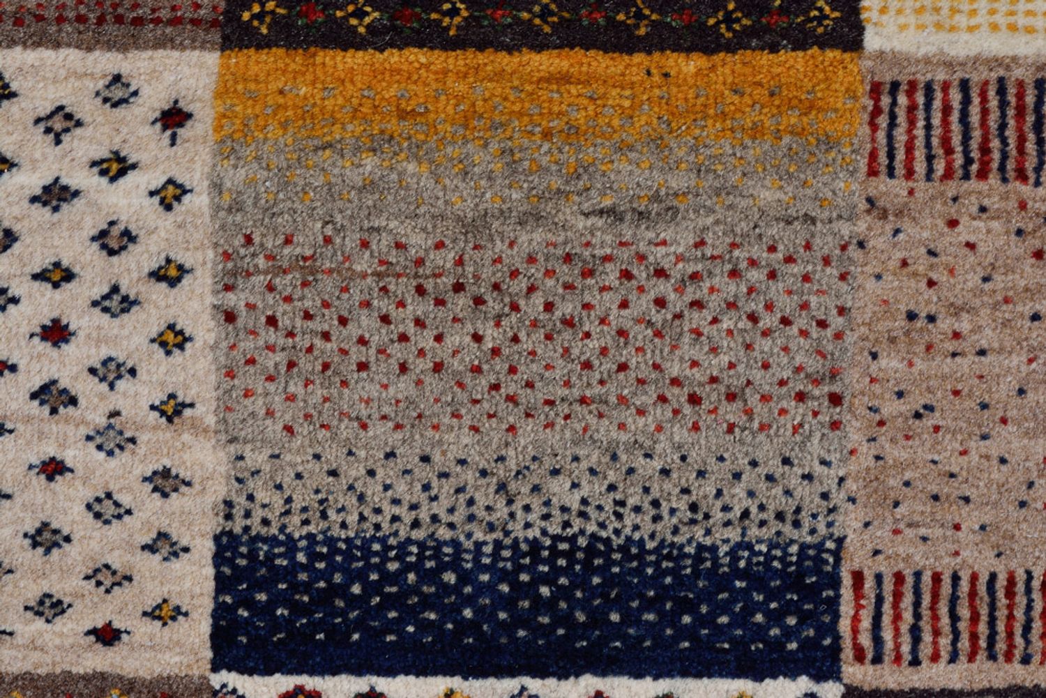 Gabbeh-tæppe - Loribaft Indus - 348 x 248 cm - mørk beige