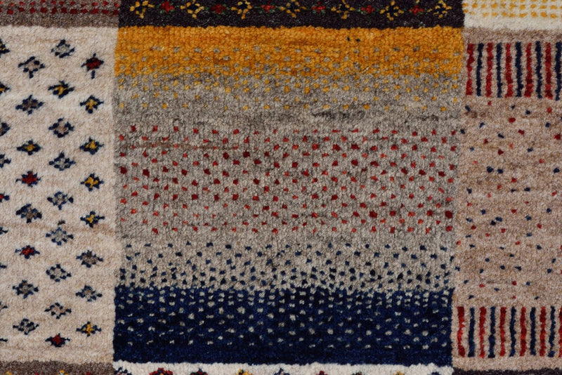 Gabbeh-tæppe - Loribaft Indus - 348 x 248 cm - mørk beige