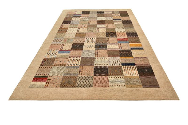 Gabbeh-tæppe - Loribaft Indus - 308 x 200 cm - mørk beige