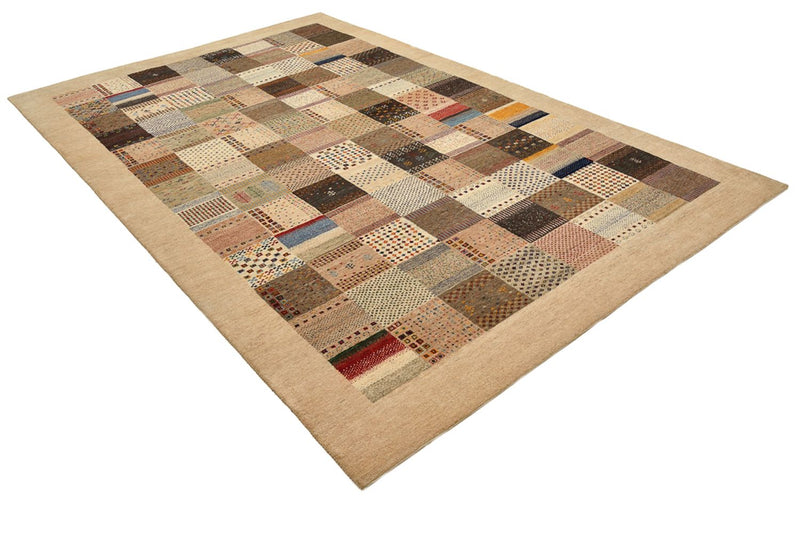 Gabbeh-tæppe - Loribaft Indus - 308 x 200 cm - mørk beige