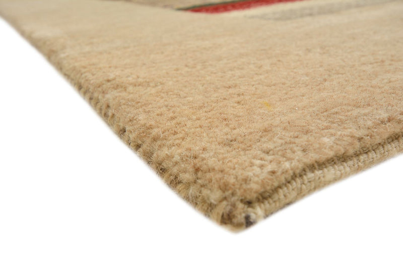 Gabbeh-tæppe - Loribaft Indus - 308 x 200 cm - mørk beige