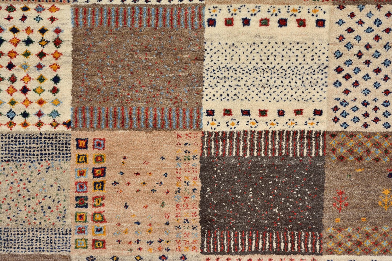 Gabbeh-tæppe - Loribaft Indus - 308 x 200 cm - mørk beige