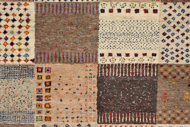 Gabbeh-tæppe - Loribaft Indus - 308 x 200 cm - mørk beige