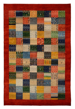 Gabbeh-tæppe - Loribaft Indus - 305 x 203 cm - flerfarvet