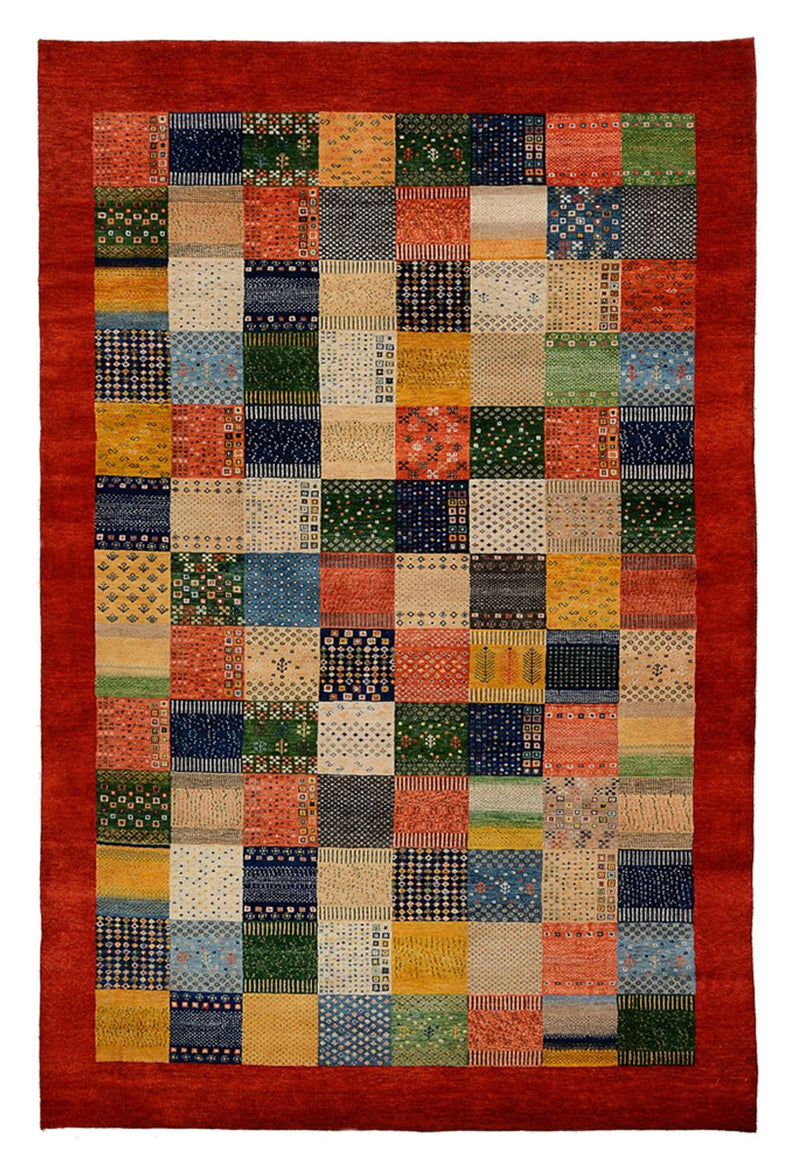 Gabbeh-tæppe - Loribaft Indus - 305 x 203 cm - flerfarvet