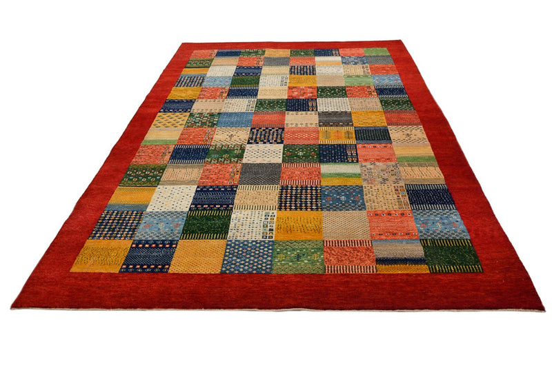 Gabbeh-tæppe - Loribaft Indus - 305 x 203 cm - flerfarvet