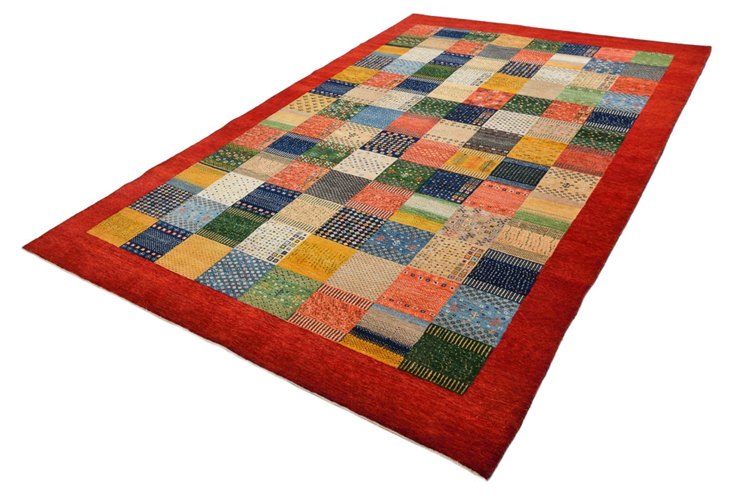 Gabbeh-tæppe - Loribaft Indus - 305 x 203 cm - flerfarvet