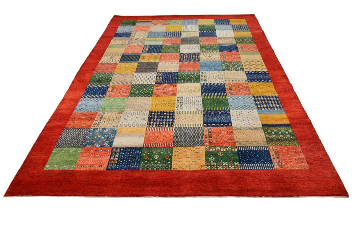 Gabbeh-tæppe - Loribaft Indus - 305 x 203 cm - flerfarvet