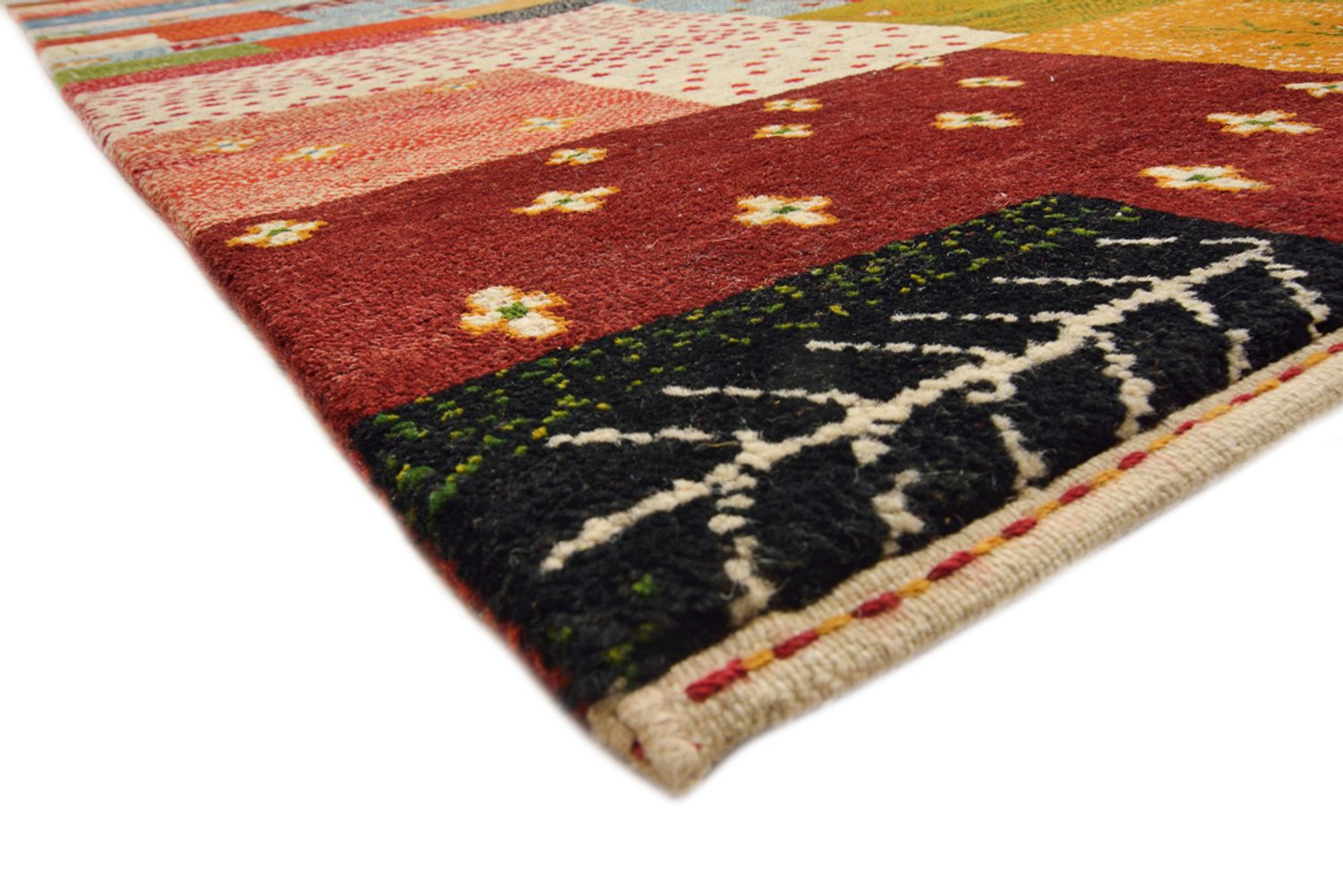 Gabbeh-tæppe - Loribaft Indus - 294 x 247 cm - rød