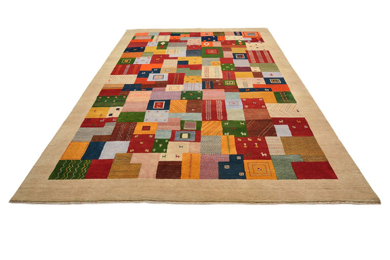Gabbeh-tæppe - Loribaft Indus - 347 x 246 cm - flerfarvet