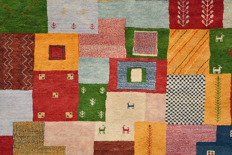 Gabbeh-tæppe - Loribaft Indus - 347 x 246 cm - flerfarvet
