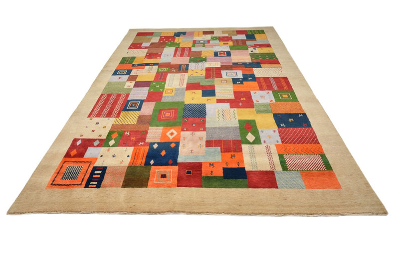 Gabbeh-tæppe - Loribaft Indus - 347 x 246 cm - flerfarvet