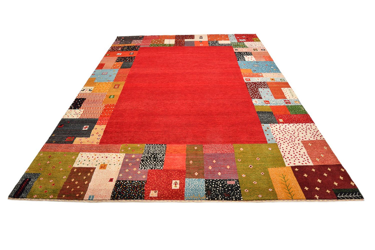 Gabbeh-tæppe - Loribaft Indus - 344 x 251 cm - rød