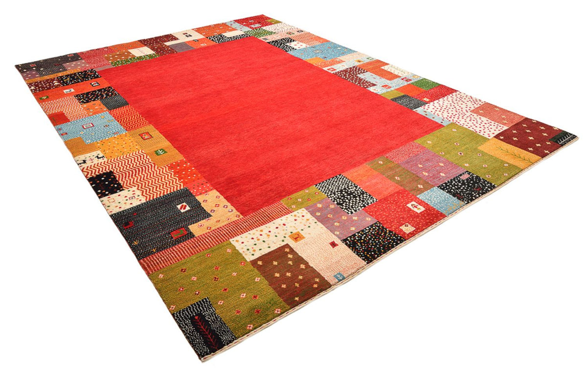 Gabbeh-tæppe - Loribaft Indus - 344 x 251 cm - rød