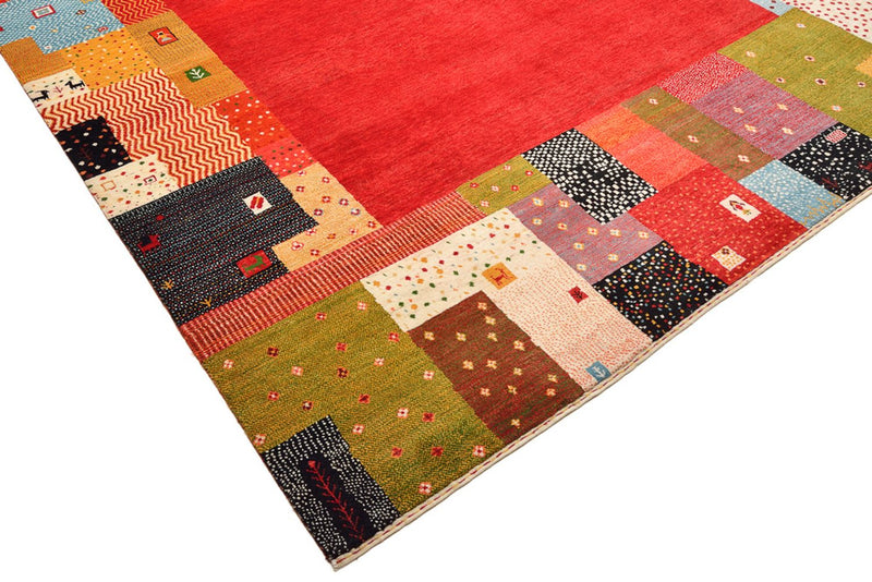 Gabbeh-tæppe - Loribaft Indus - 344 x 251 cm - rød