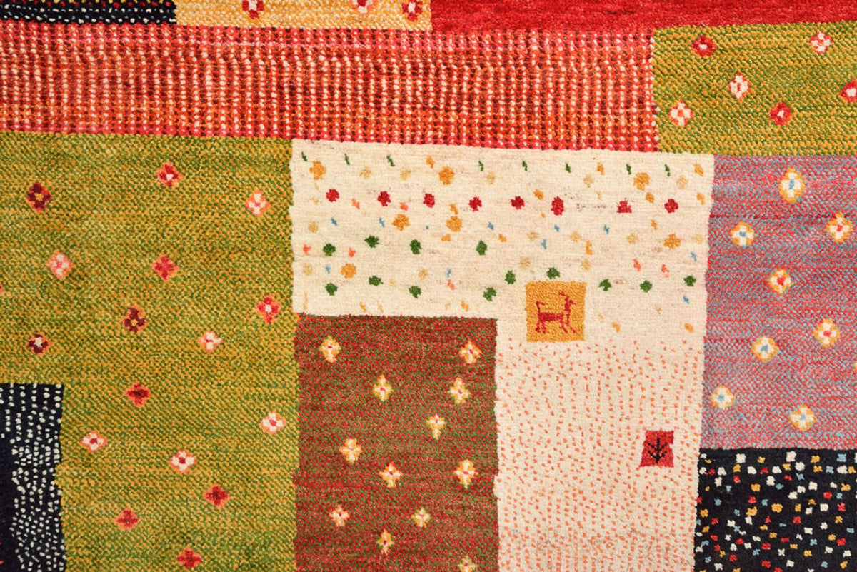 Gabbeh-tæppe - Loribaft Indus - 344 x 251 cm - rød