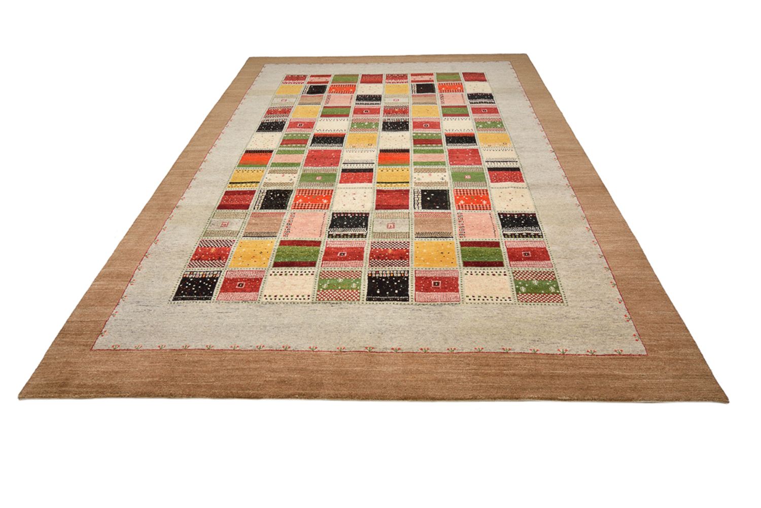 Gabbeh-tæppe - Loribaft Indus - 340 x 243 cm - flerfarvet