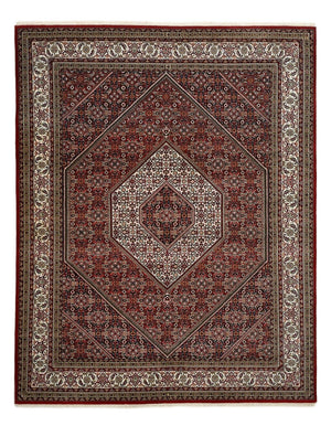 Persisk tæppe - Bijar - Royal - 250 x 199 cm - bordeaux rød