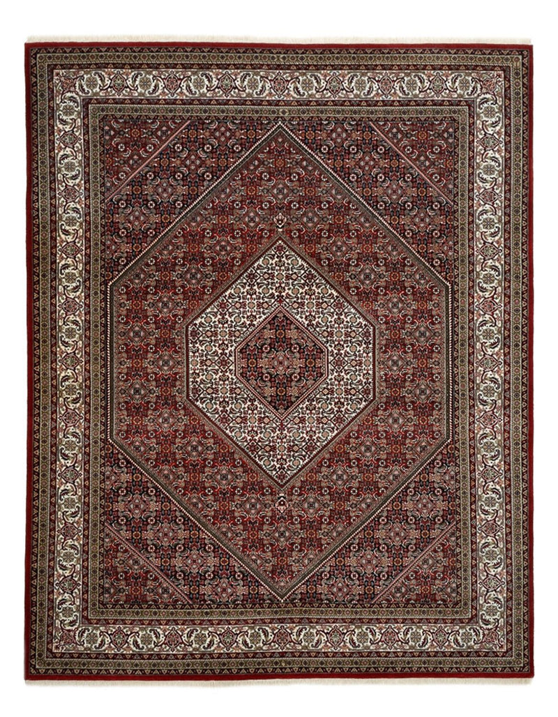 Persisk tæppe - Bijar - Royal - 250 x 199 cm - bordeaux rød