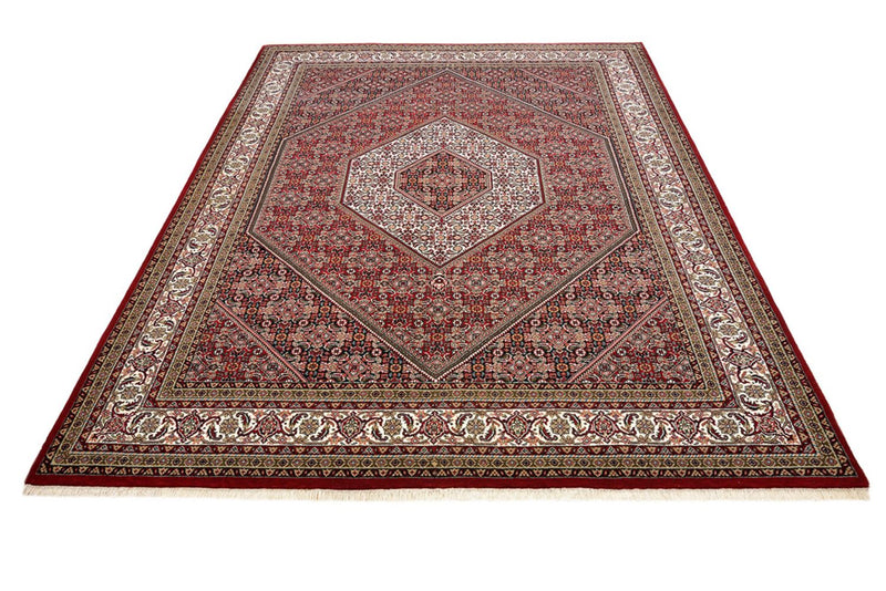 Persisk tæppe - Bijar - Royal - 250 x 199 cm - bordeaux rød