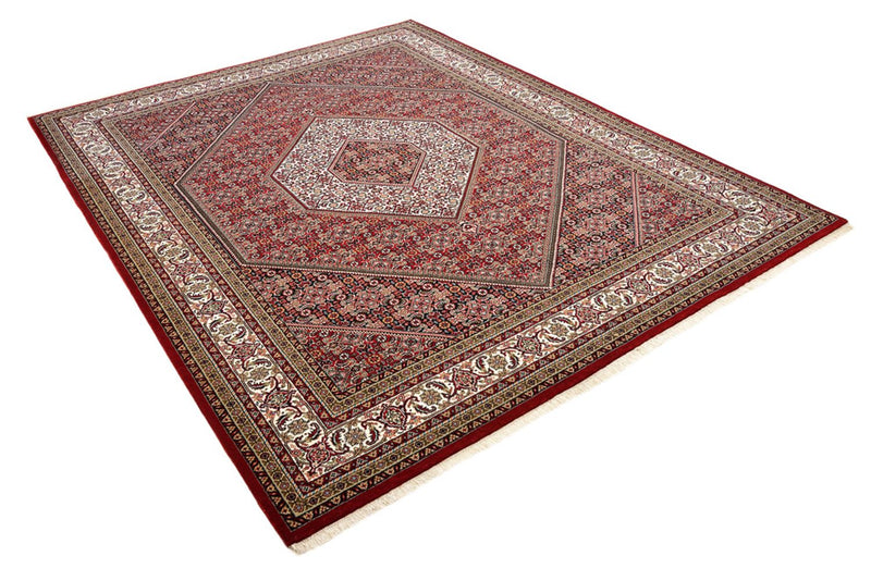 Persisk tæppe - Bijar - Royal - 250 x 199 cm - bordeaux rød