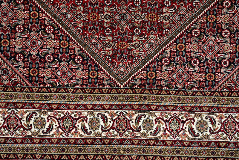 Persisk tæppe - Bijar - Royal - 250 x 199 cm - bordeaux rød