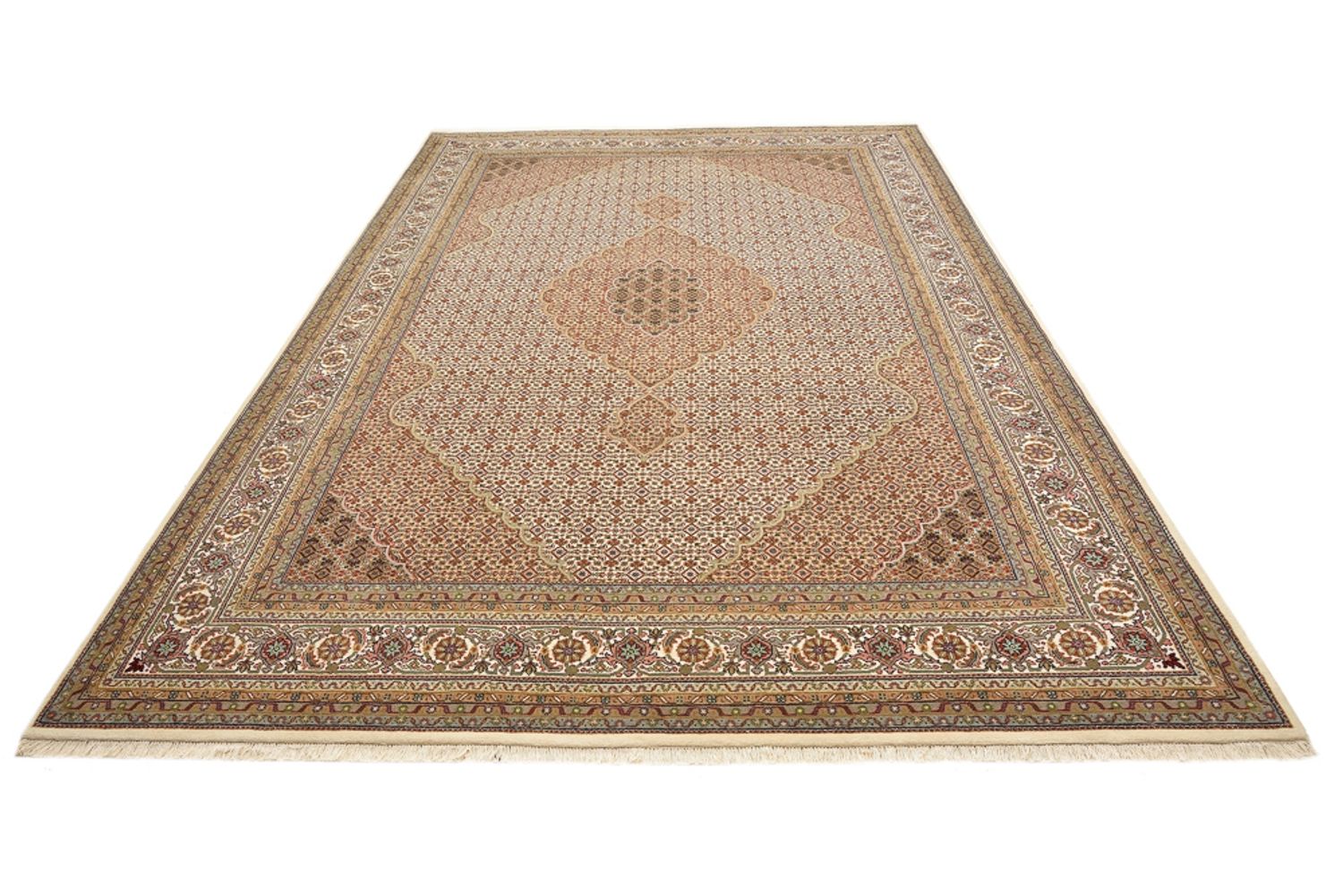 Orientalsk tæppe - Tabriz - 352 x 250 cm - mørk beige
