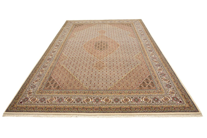 Orientalsk tæppe - Tabriz - 352 x 250 cm - mørk beige