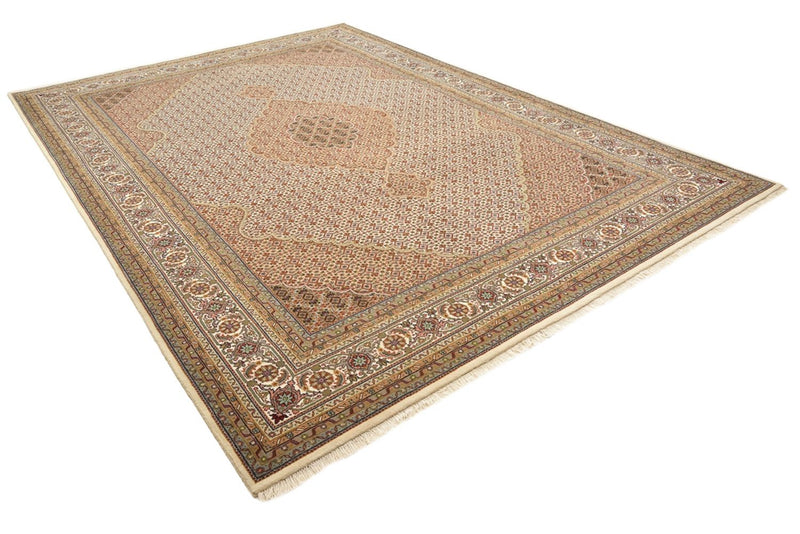 Orientalsk tæppe - Tabriz - 352 x 250 cm - mørk beige