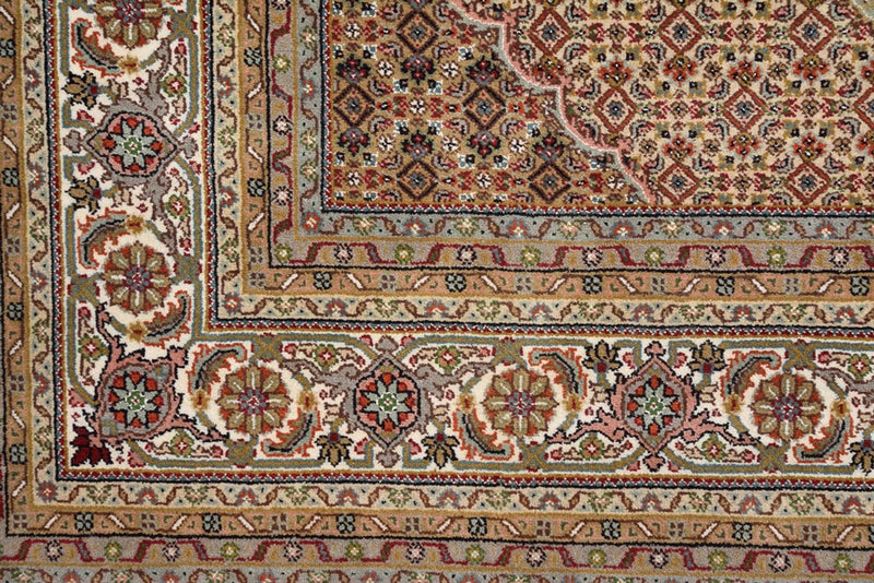 Orientalsk tæppe - Tabriz - 352 x 250 cm - mørk beige