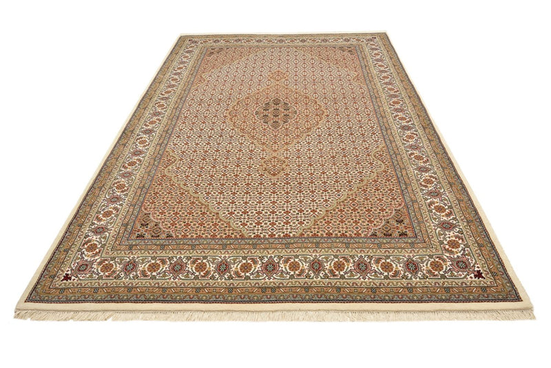 Orientalsk tæppe - Tabriz - 300 x 197 cm - mørk beige