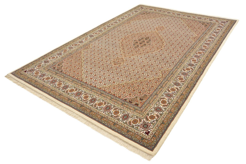 Orientalsk tæppe - Tabriz - 300 x 197 cm - mørk beige