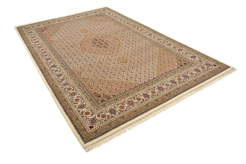 Orientalsk tæppe - Tabriz - 300 x 197 cm - mørk beige