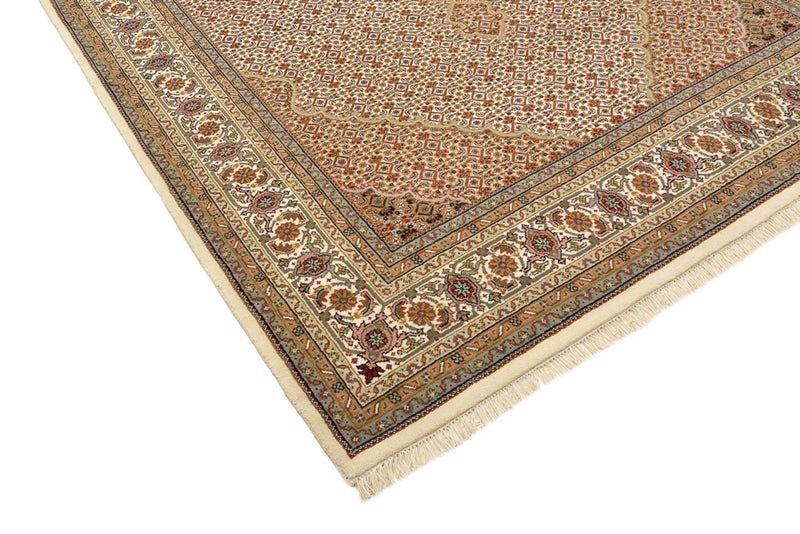Orientalsk tæppe - Tabriz - 300 x 197 cm - mørk beige