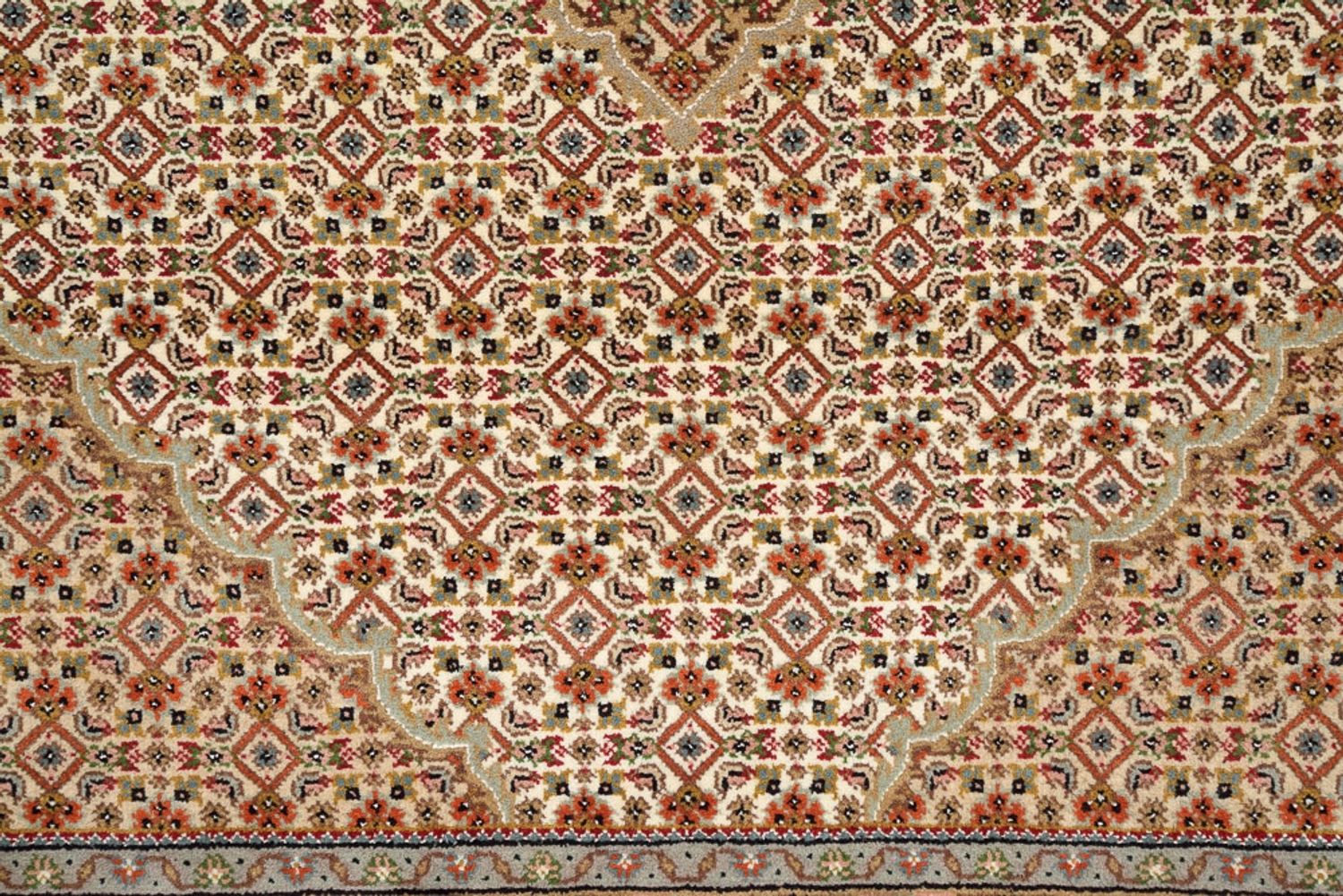 Orientalsk tæppe - Tabriz - 300 x 197 cm - mørk beige