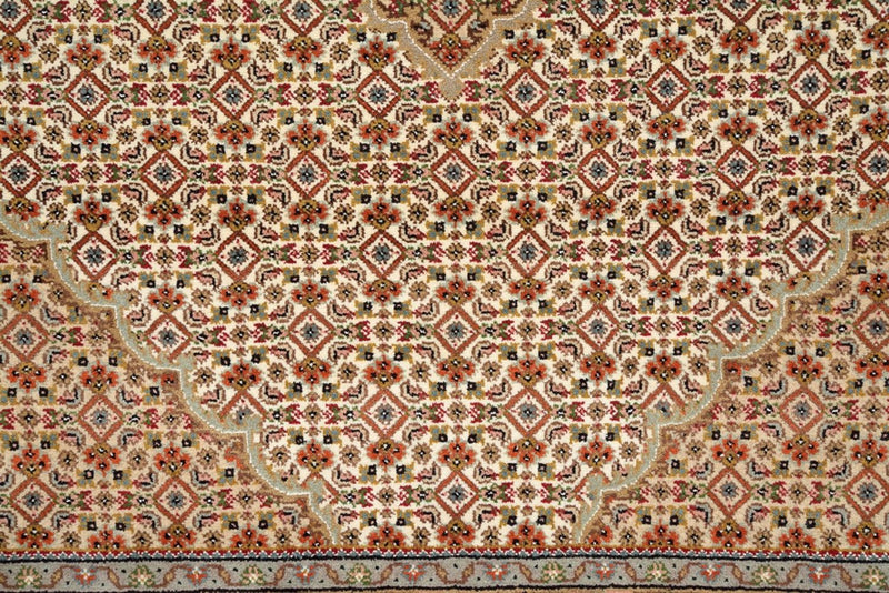 Orientalsk tæppe - Tabriz - 300 x 197 cm - mørk beige