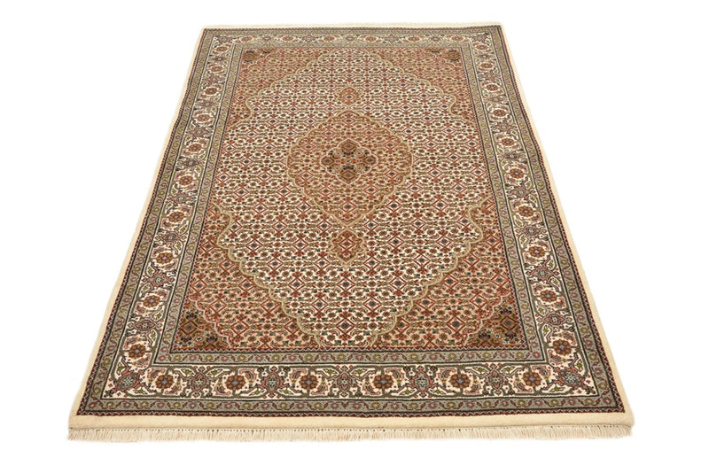 Orientalsk tæppe - Tabriz - 177 x 125 cm - mørk beige