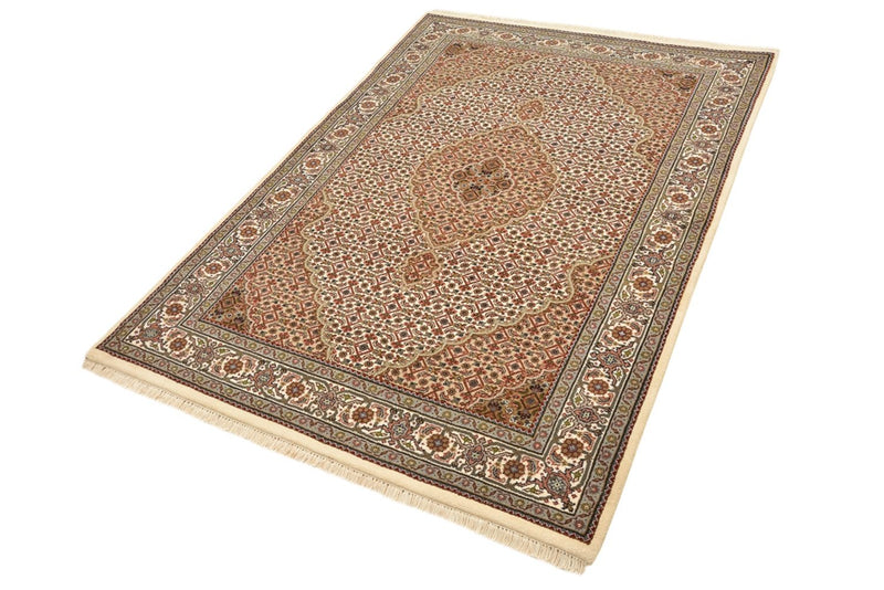 Orientalsk tæppe - Tabriz - 177 x 125 cm - mørk beige